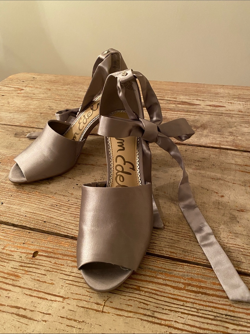 Sam Edelman Satin Block Heel Sandals